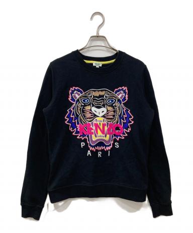 中古・古着通販】KENZO (ケンゾー) タイガー刺繍スウェット ブラック