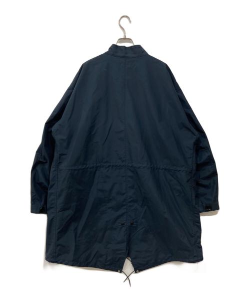 Powderhorn Mountaineering（パウダーホーン マウンテニアリング）Powderhorn Mountaineering (パウダーホーン マウンテニアリング) ナイロンスタンドカラーコート ネイビー サイズ:Lの古着・服飾アイテム