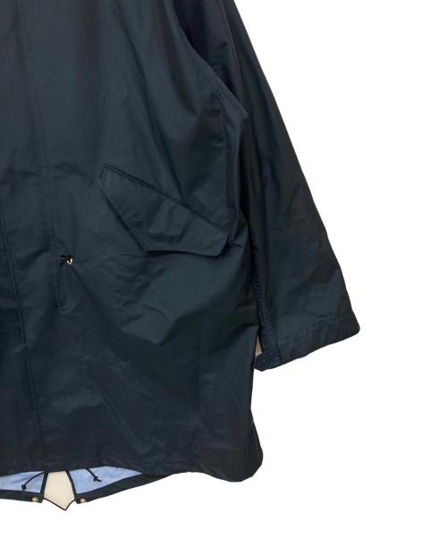 Powderhorn Mountaineering（パウダーホーン マウンテニアリング）Powderhorn Mountaineering (パウダーホーン マウンテニアリング) ナイロンスタンドカラーコート ネイビー サイズ:Lの古着・服飾アイテム