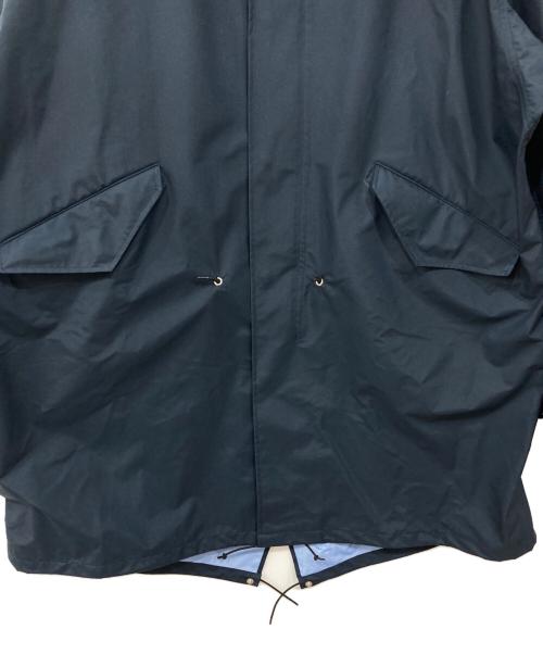Powderhorn Mountaineering（パウダーホーン マウンテニアリング）Powderhorn Mountaineering (パウダーホーン マウンテニアリング) ナイロンスタンドカラーコート ネイビー サイズ:Lの古着・服飾アイテム