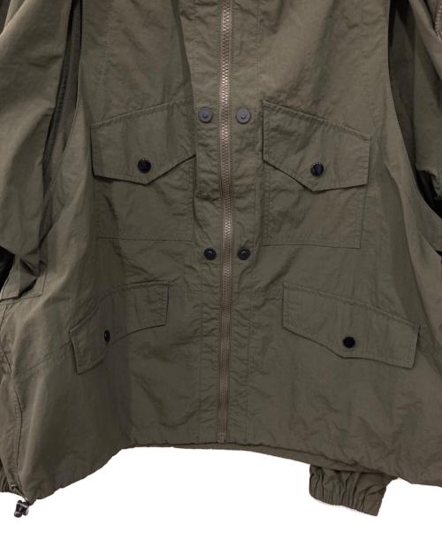 CLUB STUBBORN（クラブスタボーン）CLUB STUBBORN (クラブスタボーン) ナイロンフーデッドジャケット カーキ サイズ:Mの古着・服飾アイテム