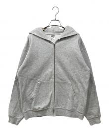 LOS ANGELES APPAREL（ロサンゼルスアパレル）の古着「14oz ヘビー フリース パーカー」｜グレー