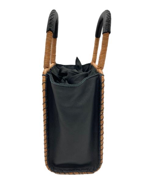 The Bagmati（ザバグマティ）The Bagmati (ザバグマティ) カゴバッグ ベージュ×ブラックの古着・服飾アイテム
