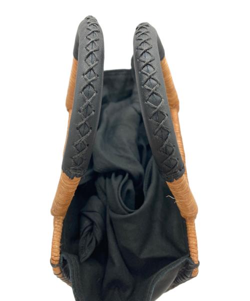 The Bagmati（ザバグマティ）The Bagmati (ザバグマティ) カゴバッグ ベージュ×ブラックの古着・服飾アイテム