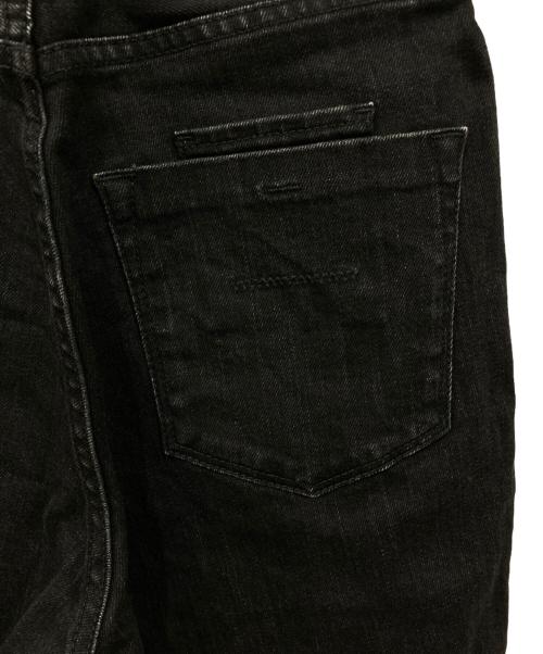 YANUK（ヤヌーク）YANUK (ヤヌーク) クラシックテーパードデニムパンツ ブラック サイズ:W21の古着・服飾アイテム