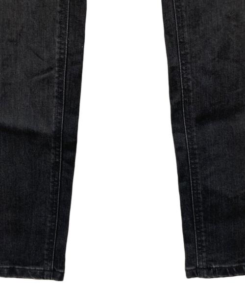 YANUK（ヤヌーク）YANUK (ヤヌーク) クラシックテーパードデニムパンツ ブラック サイズ:W21の古着・服飾アイテム