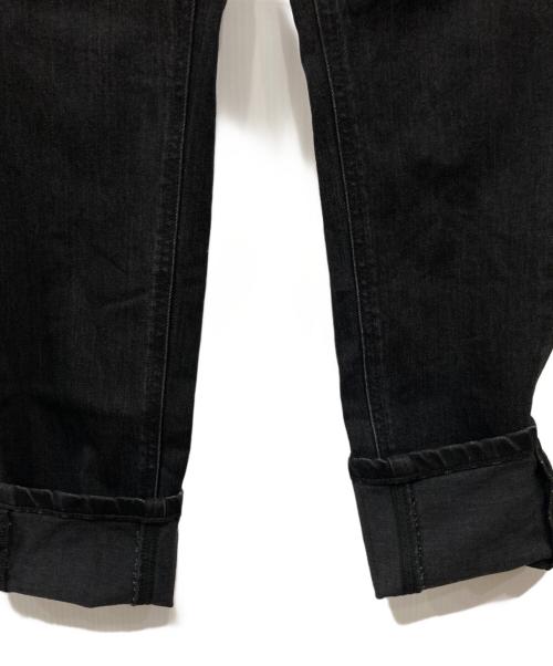 YANUK（ヤヌーク）YANUK (ヤヌーク) クラシックテーパードデニムパンツ ブラック サイズ:W21の古着・服飾アイテム