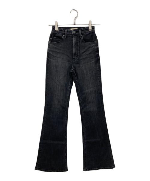 YANUK（ヤヌーク）YANUK (ヤヌーク) ブーツカットデニムパンツ ブラック サイズ:21の古着・服飾アイテム
