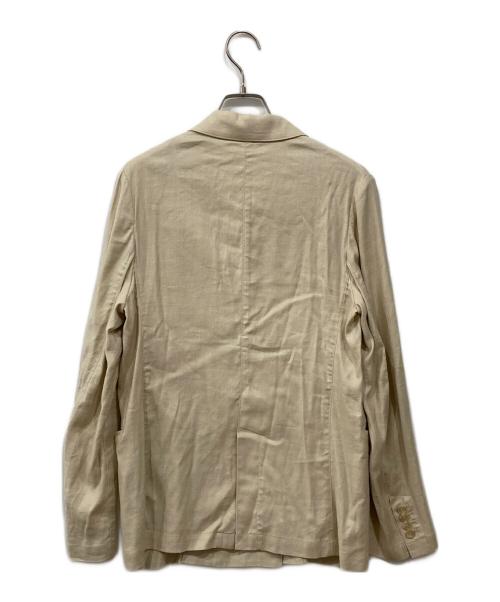 YANUK（ヤヌーク）YANUK (ヤヌーク) リネン混テーラードジャケット ベージュ サイズ:Free 未使用品の古着・服飾アイテム