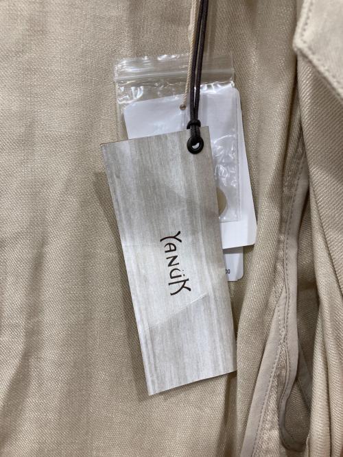 YANUK（ヤヌーク）YANUK (ヤヌーク) リネン混テーラードジャケット ベージュ サイズ:Free 未使用品の古着・服飾アイテム
