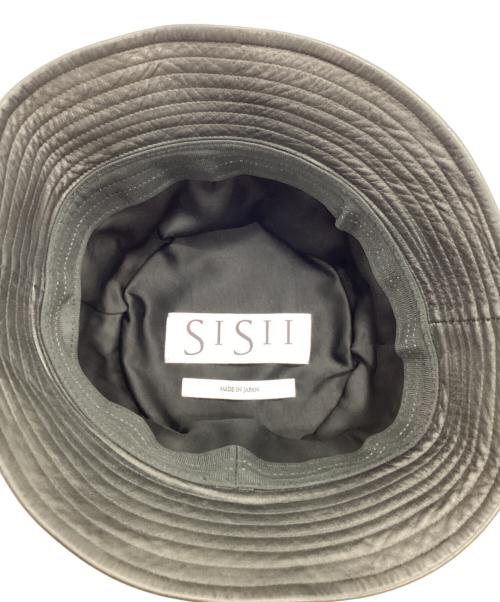 sisii（シシ）sisii (シシ) レザーバケットハット ブラックの古着・服飾アイテム