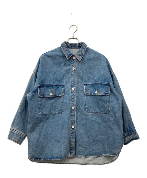 BABYLONE（バビロン）BABYLONE (バビロン) デニムビッグシャツ インディゴ サイズ:Freeの古着・服飾アイテム
