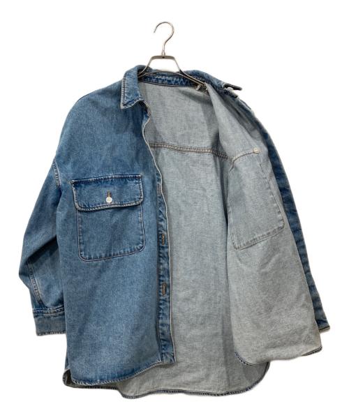 BABYLONE（バビロン）BABYLONE (バビロン) デニムビッグシャツ インディゴ サイズ:Freeの古着・服飾アイテム