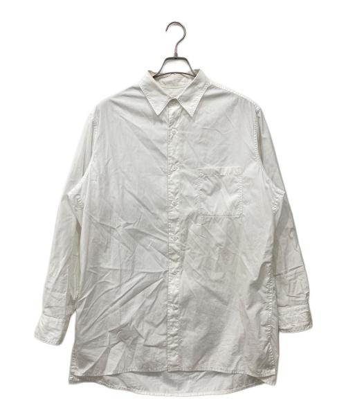 Yohji Yamamoto pour homme（ヨウジヤマモト プールオム）Yohji Yamamoto pour homme (ヨウジヤマモト プールオム) チェーンステッチビッグシャツ ホワイト サイズ:2の古着・服飾アイテム
