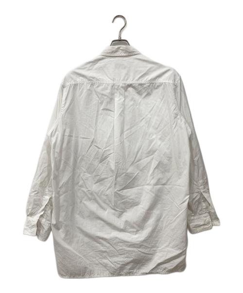 Yohji Yamamoto pour homme（ヨウジヤマモト プールオム）Yohji Yamamoto pour homme (ヨウジヤマモト プールオム) チェーンステッチビッグシャツ ホワイト サイズ:2の古着・服飾アイテム