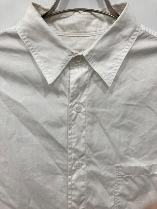 Yohji Yamamoto pour homme（ヨウジヤマモト プールオム）Yohji Yamamoto pour homme (ヨウジヤマモト プールオム) チェーンステッチビッグシャツ ホワイト サイズ:2の古着・服飾アイテム