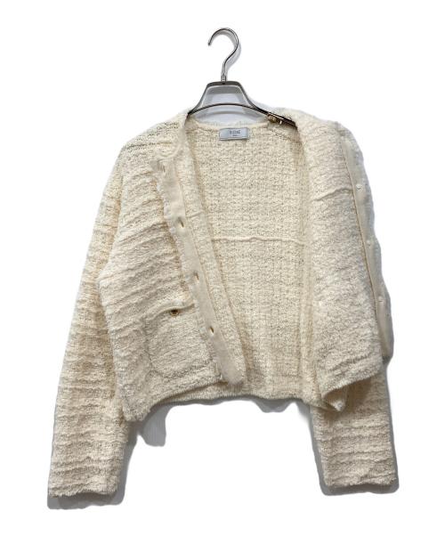 SLOBE IENA（スローブ イエナ）SLOBE IENA (スローブ イエナ) ニットジャケット アイボリー サイズ:Freeの古着・服飾アイテム