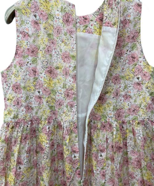 OBLI（オブリ）OBLI (オブリ) フラワーティアードワンピース ピンク×イエロー サイズ:1の古着・服飾アイテム