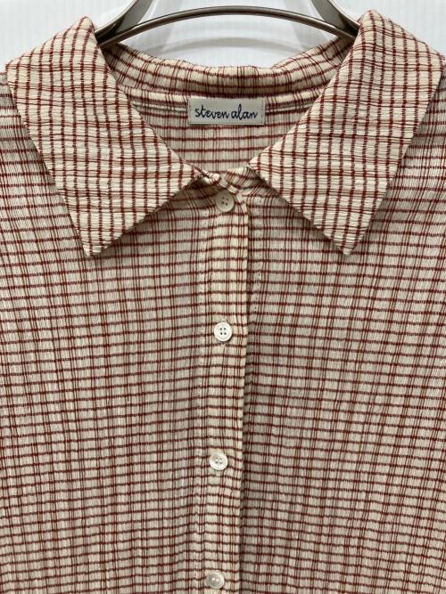 STEVEN ALAN（スティーブンアラン）STEVEN ALAN (スティーブンアラン) チェックシャツ ベージュ サイズ:Freeの古着・服飾アイテム