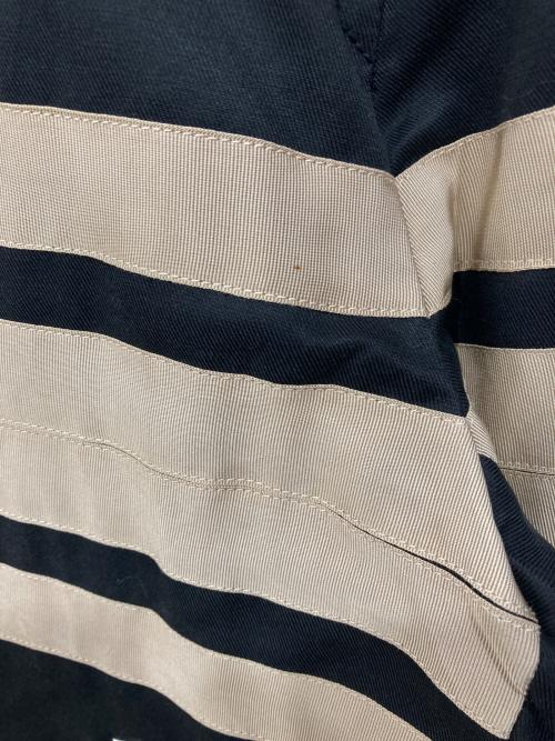 DIESEL（ディーゼル）DIESEL (ディーゼル) シングルライダースジャケット ブラック×ベージュ サイズ:Mの古着・服飾アイテム