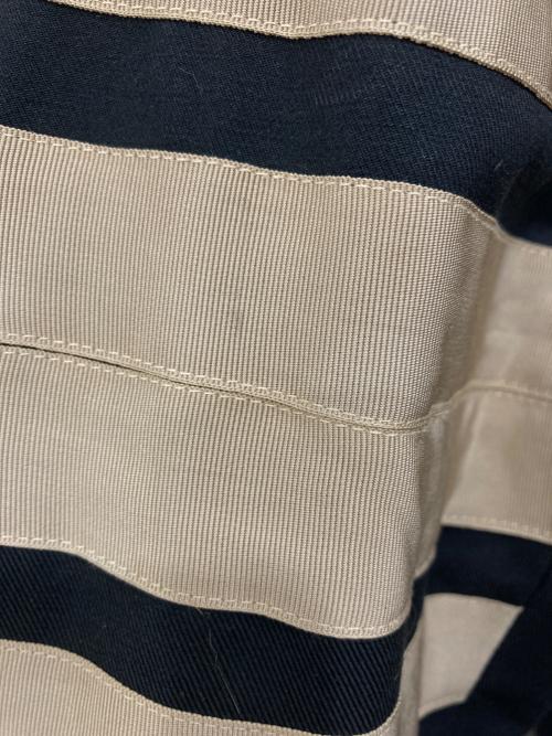 DIESEL（ディーゼル）DIESEL (ディーゼル) シングルライダースジャケット ブラック×ベージュ サイズ:Mの古着・服飾アイテム