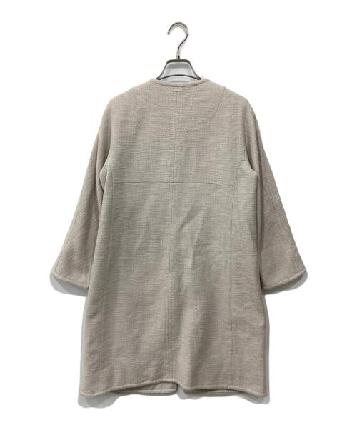 'S Max Mara（エスマックスマーラ）'S Max Mara (エスマックスマーラ) ノーカラーコート アイボリー サイズ:36の古着・服飾アイテム