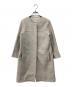 'S Max Mara（エスマックスマーラ）の古着「ノーカラーコート」｜アイボリー
