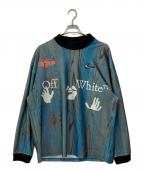 NIKE×OFFWHITEナイキ×オフホワイト）の古着「NRG CL ジャージ S/S トップ」｜ブルー