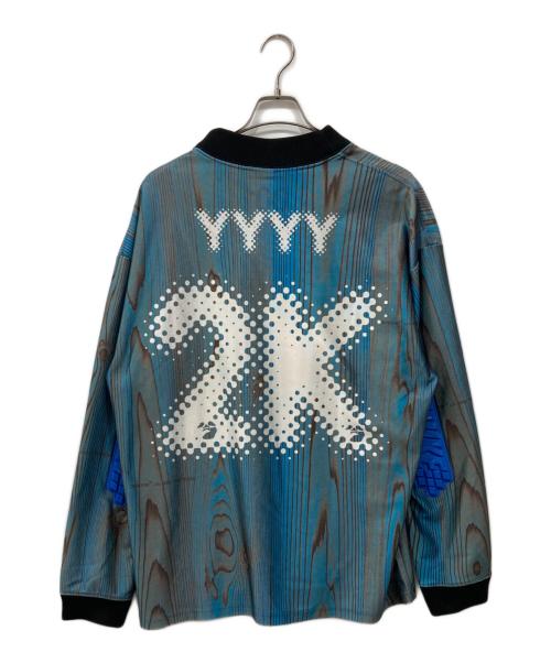 NIKE（ナイキ）NIKE (ナイキ) OFFWHITE (オフホワイト) NRG CL ジャージ S/S トップ ブルー サイズ:XLの古着・服飾アイテム