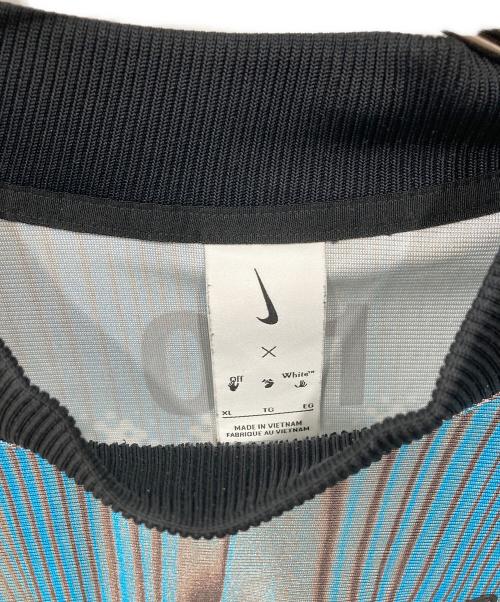 NIKE（ナイキ）NIKE (ナイキ) OFFWHITE (オフホワイト) NRG CL ジャージ S/S トップ ブルー サイズ:XLの古着・服飾アイテム