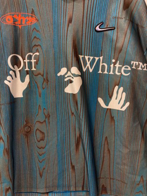 NIKE（ナイキ）NIKE (ナイキ) OFFWHITE (オフホワイト) NRG CL ジャージ S/S トップ ブルー サイズ:XLの古着・服飾アイテム
