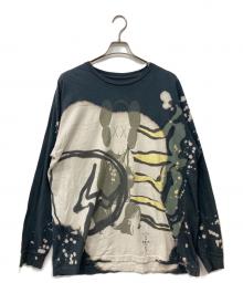 cactus jack×KAWS（カクタス・ジャック×カウズ）の古着「ロングスリーブカットソー」｜グレー