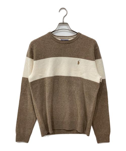 POLO RALPH LAUREN（ポロ・ラルフローレン）POLO RALPH LAUREN (ポロ・ラルフローレン) ウールニット ベージュ サイズ:M 未使用品の古着・服飾アイテム