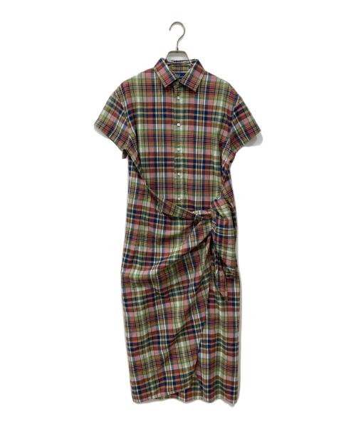 POLO RALPH LAUREN（ポロ・ラルフローレン）POLO RALPH LAUREN (ポロ・ラルフローレン) チェックシャツワンピース マルチカラー サイズ:6の古着・服飾アイテム