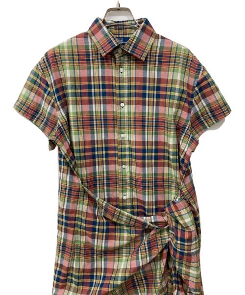 POLO RALPH LAUREN（ポロ・ラルフローレン）POLO RALPH LAUREN (ポロ・ラルフローレン) チェックシャツワンピース マルチカラー サイズ:6の古着・服飾アイテム