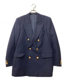 DAKS LONDON（ダックスロンドン）の古着「金釦テーラードジャケット」｜ネイビー
