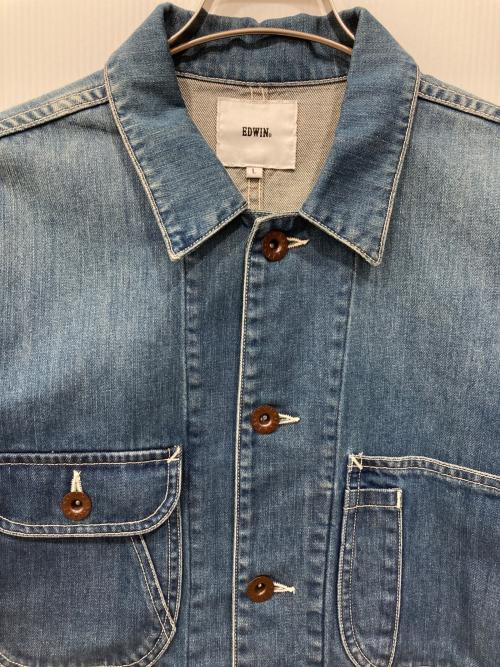 EDWIN（エドウィン）EDWIN (エドウィン) デニムカバーオール インディゴ サイズ:Lの古着・服飾アイテム