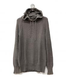 T by ALEXANDER WANG（ティーバイアレキサンダーワン）の古着「ニットパーカー」｜グレー
