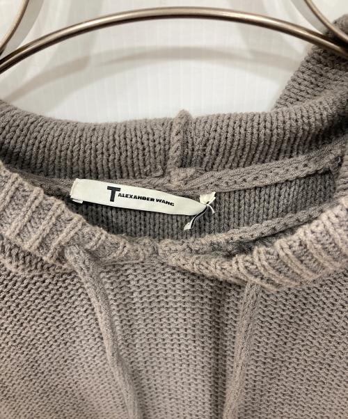T by ALEXANDER WANG（ティーバイアレキサンダーワン）T by ALEXANDER WANG (ティーバイアレキサンダーワン) ニットパーカー グレー サイズ:XSの古着・服飾アイテム