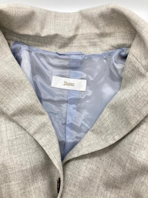 HERNO（ヘルノ）HERNO (ヘルノ) テーラードジャケット グレー サイズ:46の古着・服飾アイテム
