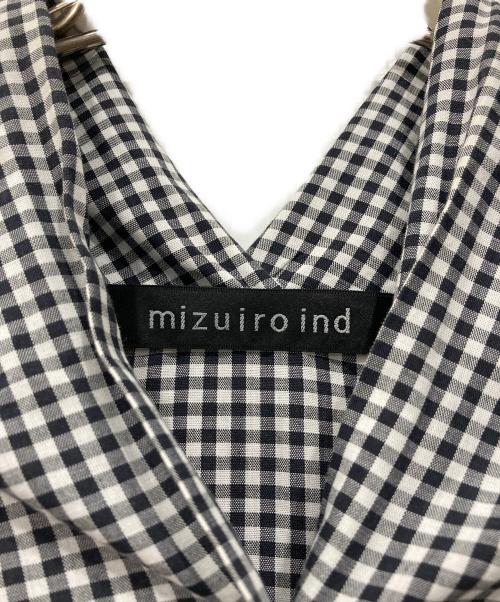mizuiro-ind（ミズイロインド）mizuiro-ind (ミズイロインド) チェックブラウス ブラック×グレー サイズ:表記なしの古着・服飾アイテム