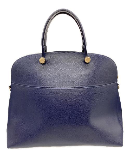 FURLA（フルラ）FURLA (フルラ) パイパーハンドバッグ ネイビーの古着・服飾アイテム