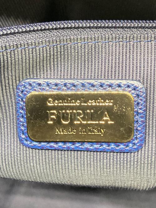 FURLA（フルラ）FURLA (フルラ) パイパーハンドバッグ ネイビーの古着・服飾アイテム