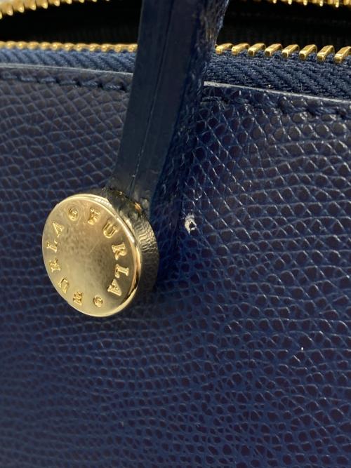 FURLA（フルラ）FURLA (フルラ) パイパーハンドバッグ ネイビーの古着・服飾アイテム