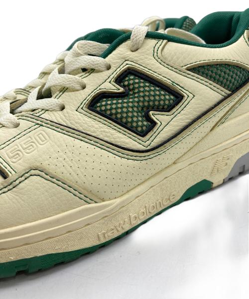 NEW BALANCE（ニューバランス）NEW BALANCE (ニューバランス) Aime Leon Dore (エメレオンドレ) スニーカー アイボリー×グリーン サイズ:27.5の古着・服飾アイテム