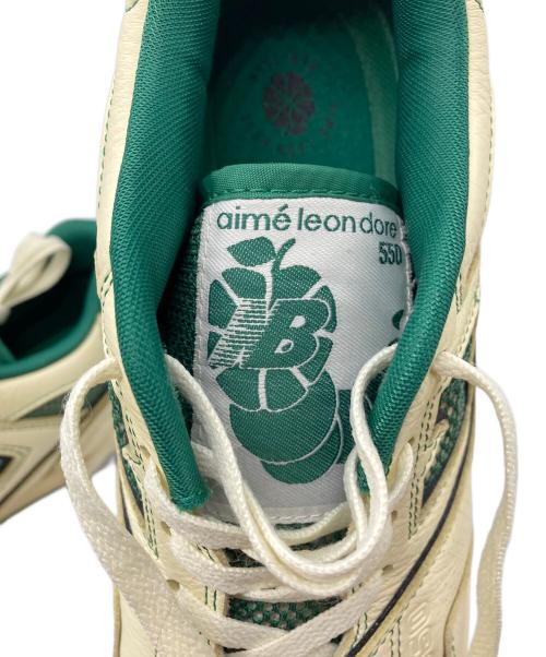 NEW BALANCE（ニューバランス）NEW BALANCE (ニューバランス) Aime Leon Dore (エメレオンドレ) スニーカー アイボリー×グリーン サイズ:27.5の古着・服飾アイテム
