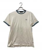 FRED PERRYフレッドペリー）の古着「リンガーTシャツ」｜アイボリー