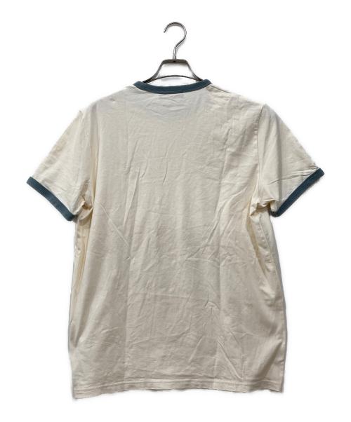 FRED PERRY（フレッドペリー）FRED PERRY (フレッドペリー) リンガーTシャツ アイボリー サイズ:Lの古着・服飾アイテム