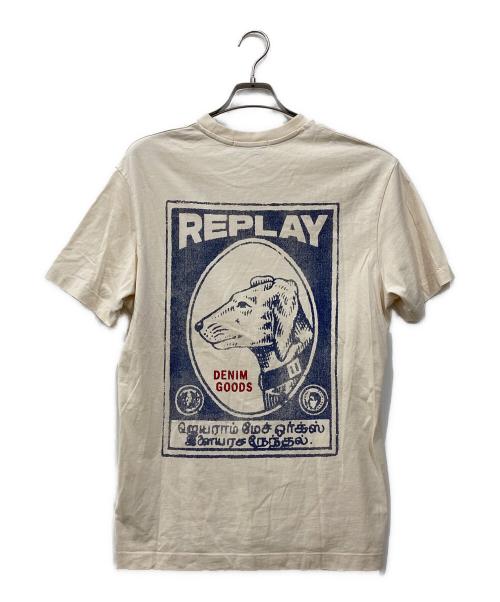REPLAY（リプレイ）REPLAY (リプレイ) グラフィックTシャツ アイボリー サイズ:Mの古着・服飾アイテム
