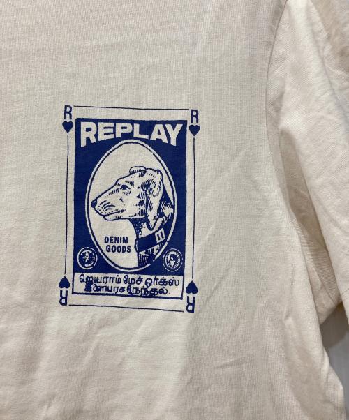 REPLAY（リプレイ）REPLAY (リプレイ) グラフィックTシャツ アイボリー サイズ:Mの古着・服飾アイテム